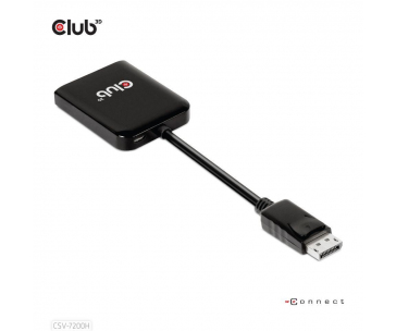 Club3D hub MST (Multi Stream Transport) DisplayPort 1.4 na 2xHDMI Dual Monitor 4K60Hz (M/F)