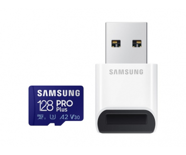 Samsung micro SDHC karta 128GB PRO Plus + USB adaptér