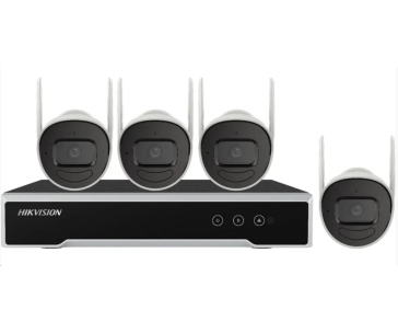 HiWatch/Hikvision NK42W0H-1T(WD)(D), Sada 4 Wi-Fi bullet kamer 2MPix, WI-FI NVR a 1TB HDD