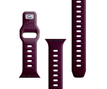 3mk Silicone Watch Strap pro Apple 38/40/41 mm Mulberry