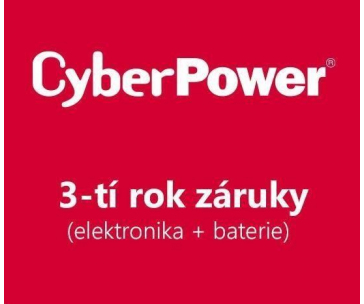 CyberPower 3. rok záruky pro PR3000ERT2U