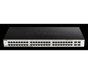 D-Link DGS-1210-52/ME/E 48-Port 10/100/1000BASE-T + 4-Port 1 Gbps SFP Ports Metro Ethernet