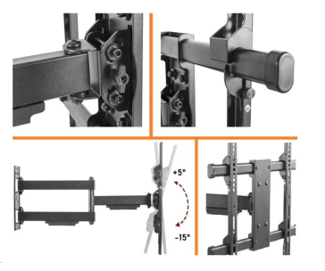 Držák LED LCD Tv Fiber Mounts RAPTOR