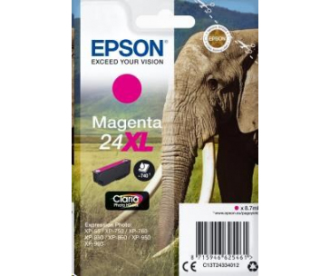 EPSON ink bar Singlepack "Slon" Magenta 24XL Claria Photo HD Ink