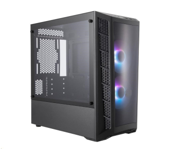 Cooler Master case MasterBox MB320L, aRGB, mATX, Mid Tower, černá, bez zdroje, ARGB ovladač