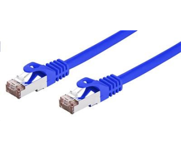 C-TECH kabel patchcord Cat6, FTP, modrý, 2m