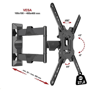 Fiber Mounts DF400 - vynikající kloubový držák na televizory