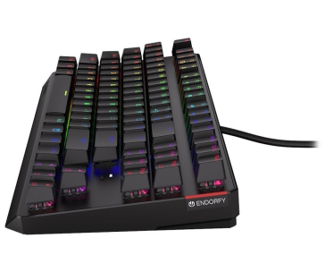 Endorfy herní klávesnice Thock TKL Khail  RD RGB /USB/ red sw. / drátová / mechanická / US layout / černá RGB