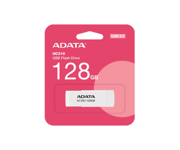 ADATA Flash Disk 128GB UC310, USB 3.2, bílá