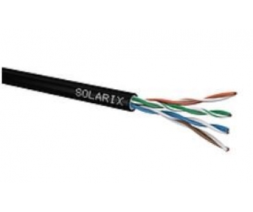 Instalační kabel Solarix venkovní gelový UTP, Cat5E, drát, PE, box 305m SXKD-5E-UTP-PEG