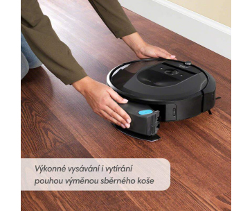 BAZAR - iRobot Roomba i8+ Combo (i8578) robotický vysavač s mopem, mobilní aplikace, navigace iAdapt 3.0 - použité