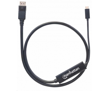 Manhattan kabel USB-C na DisplayPort, 1m, černá