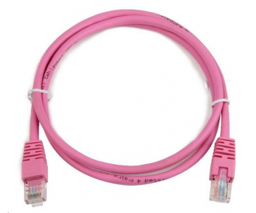 GEMBIRD kabel patchcord Cat5e UTP 5m, růžový