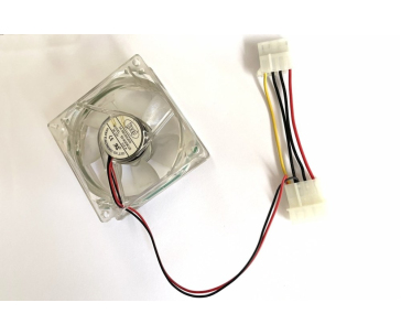 EUROCASE ventilátor 80mm, 12V/0,14A, prosvětlený RGB (molex)