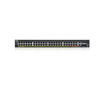 Zyxel XGS2220-54HP, L3 Access Switch, 600W PoE, 40xPoE+/10xPoE++, 48x1G RJ45 2x10mG RJ45, 4x10G SFP+ Uplink, incl. 1 yr