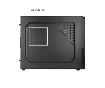 CHIEFTEC skříň UC-03B-OP, mini-ITX, Black, bez zdroje