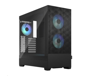 FRACTAL DESIGN skříň Pop Air RGB Black TG Clear Tint, 2x USB 3.0, bez zdroje, ATX