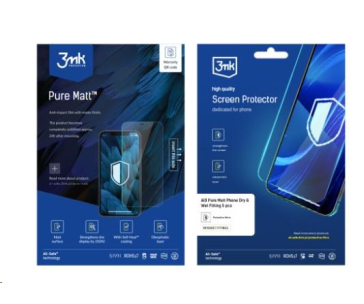 3mk All-Safe - AIO fólie Pure Matt Phone Dry & Wet Fitting, 25 ks