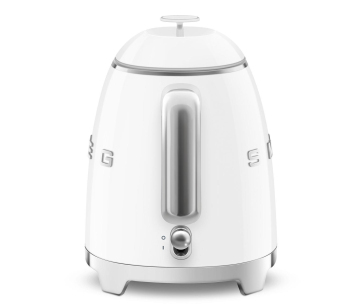 Smeg KLF05WHEU, mini rychlovarná konvice, 0,8 l / 3 šálky, 1400 W, styl 50. let, bílá