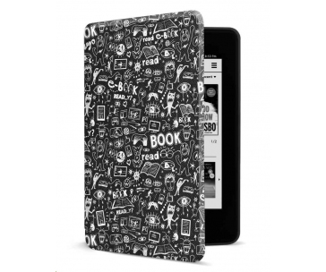 CONNECT IT pouzdro pro Amazon NEW Kindle Paperwhite 4 (2018), černé Doodle