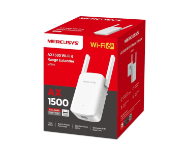 MERCUSYS ME60X WiFi6 Extender/Repeater (AX1500,2,4GHz/5GHz,1xGbELAN)