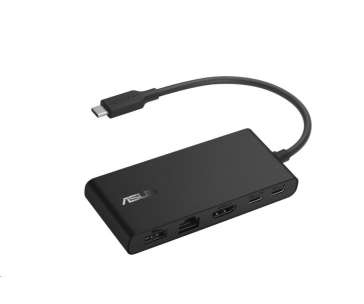 ASUS DC201 Dual 4K USB-C Dock, male: USB-C; female: HDMI,USB-A/C,RJ-45,PowerDelivery:100W