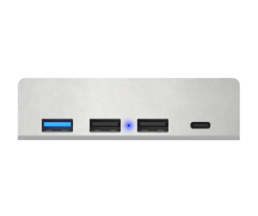 CONNECT IT USB Hub DeskHub, 1xUSB-C, 1xUSB 3.2, 2xUSB 2.0, stříbrná