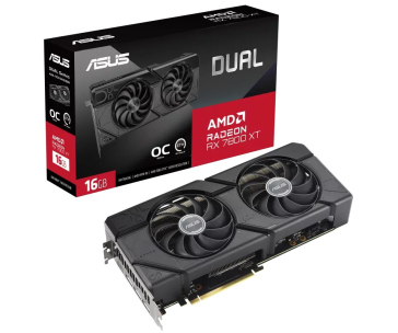 ASUS VGA  AMD Radeon RX 7800 XT DUAL OC 16G, 16G GDDR6, 3xDP, 1xHDMI