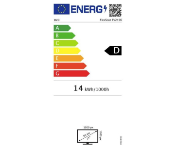 EIZO MT 24" EV2456-WT FlexScan, IPS, 1920x1200, 350nit, 1000:1, 5ms, DisplayPort, HDMI, DVI-D, D-sub, USB, Repro, Bílý