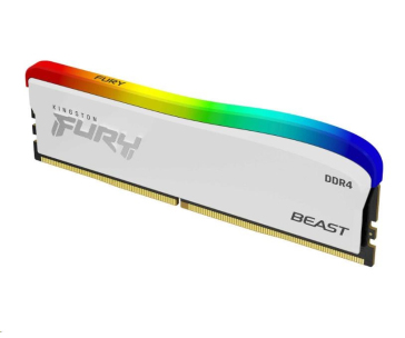 KINGSTON DIMM DDR4 8GB 3600MT/s CL17 FURY Beast Bílá RGB SE