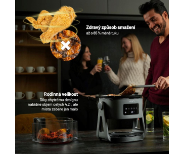 Lauben Glass&Grill Air Fryer 3in1 5500BG - horkovzdušná fritéza