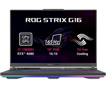 ASUS NTB ROG Strix G16 (G614JZ-NEBULA014), I9-13980HX, 16" 2560 x 1600, 32GB, 1TB SSD, RTX 4080, bez OS, Gray