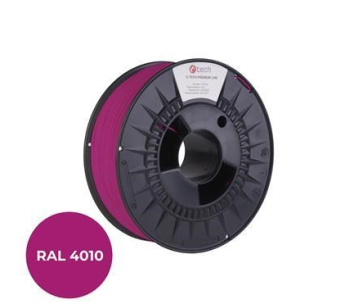 C-TECH Tisková struna (filament) PREMIUM LINE, PETG, telekomunikační fialová, RAL4010, 1,75mm, 1kg