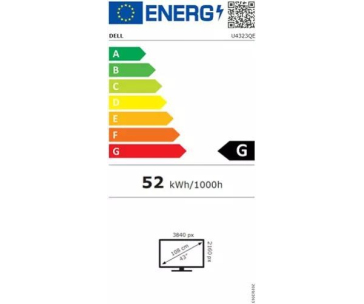 DELL LCD U4323QE - 42.51"/IPS/LED/4K/3840x2160/16:9/60Hz/8ms/1000:1/350cd/m2/DP/Speaker/HDMI/PivotVESA/3YNBD (210-BFIS)