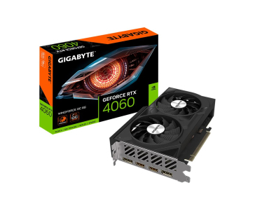 GIGABYTE VGA NVIDIA GeForce RTX 4060 WINDFORCE OC 8G, 8G GDDR6, 2xDP, 2xHDMI