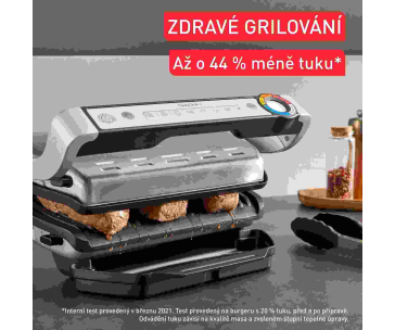 Tefal OptiGrill+ GC718D10 inteligentní gril, 6 programů, ukazatel propečení, měření tloušťky, odkapávací nádoba