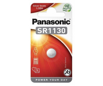 PANASONIC Stříbrooxidové - hodinkové baterie SR-1130EL/1B 1,55V (Blistr 1ks)