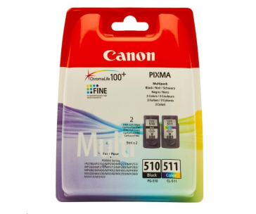 Canon CARTRIDGE PG-510/CL-511 PVP SEC pro PIXMA iP2700, MP230, 240, 250, 260, MP49x, MX320, 330 (220 str.)