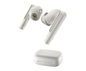 Poly Voyager Free 60 bluetooth headset, BT700 USB-C adaptér, nabíjecí pouzdro, bílá