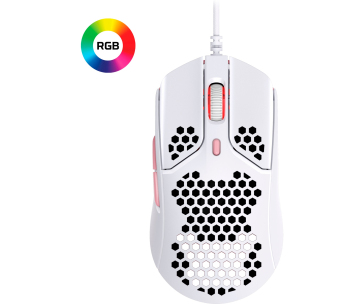 HyperX Pulsefire Haste - Gaming Mouse (White-Pink) (HMSH1-A-WT/G) - Myš