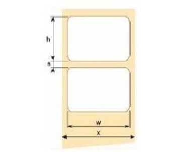 OEM samolepící etikety 50mm x 30mm, bílý papír, cena za 1500 ks