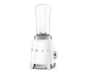 Smeg PBF01WHEU mini mixér, 300 W, 2 programy, 22000 RPM, nerezové dvojité ostří, bílý