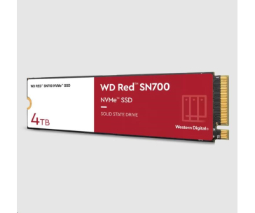 BAZAR - WD RED SSD NVMe 4TB PCIe SN700, Geb3 8GB/s, (R:3400/W:3100 MB/s) TBW 5100 - Poškozený obal (Komplet)