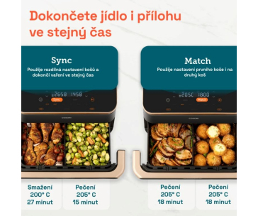 Cosori TF101S Dual blaze TwinFry 10l hozkovzdušná fritéza