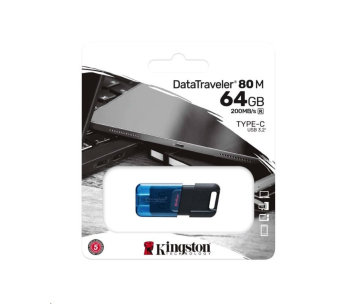 Kingston Flash Disk 64GB DataTraveler DT80 M (USB-C 3.2 Gen 1)