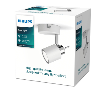 PHILIPS bodové světlo Meranti single spot white 1x35W 230V - bílá