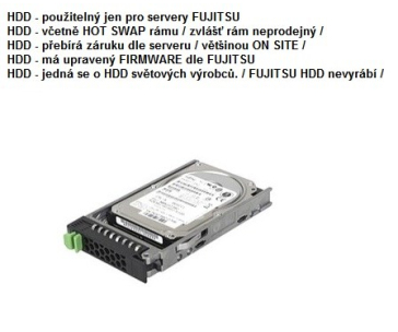 FUJITSU HDD SRV SSD SAS 12G 1.6TB Mixed-Use 2.5' H-P EP  pro TX1330M5 RX1330M5 TX1320M5 RX2530M7 RX2540M7 + RX2530M5