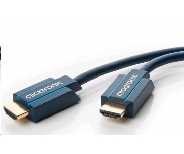 CLICTRONIC Kabel HQ HDMI 3m High Speed + Ethernet (v1.4) 3D, zlacené konektory, dvojité stínění, záruka 10 let