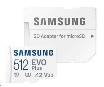 Samsung micro SDXC karta 512 GB EVO Plus + SD adaptér