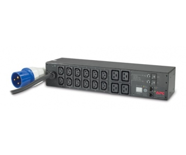 APC Rack PDU, Metered, 2U, 32A, 230V, (12)C13 & (4)C19, IEC-309 32A 2P+E 3.66m